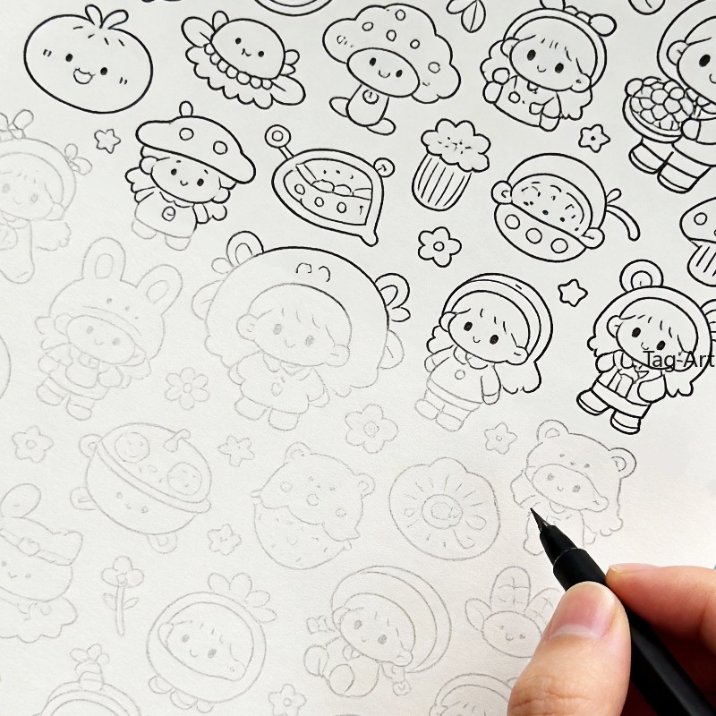 Food And Snacks Coloring Book Bold And Easy - Anxious Relief Hand Picture Book, Copy