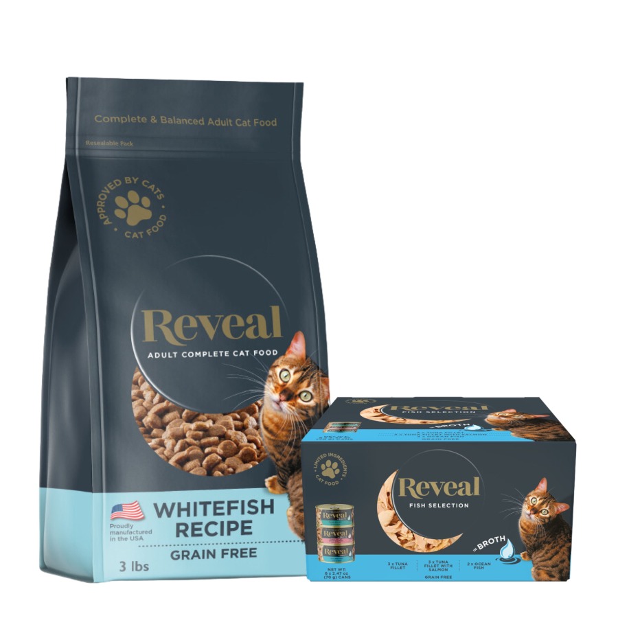 Food X - Reveal Dry Cat Food Whitefish Recipe