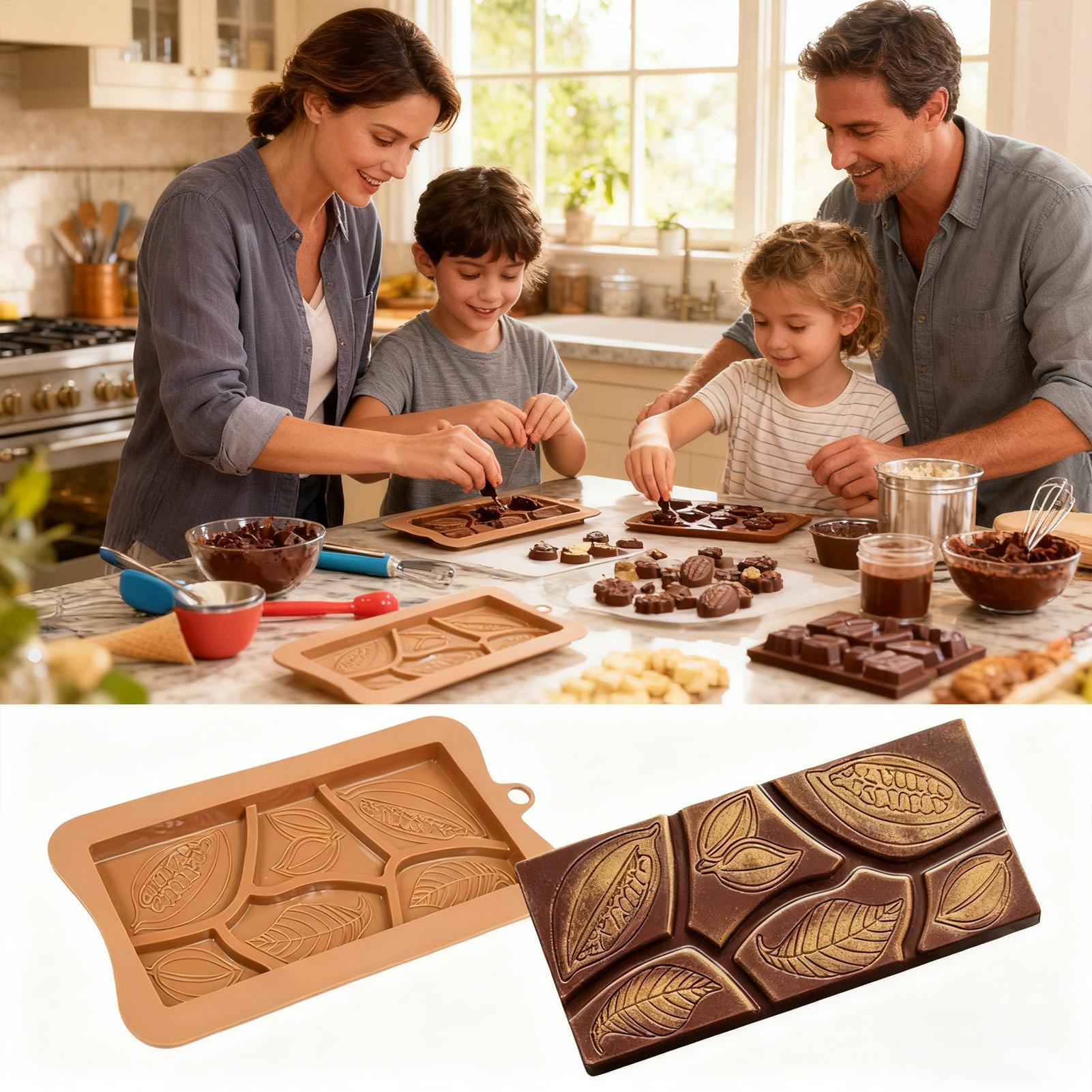 Food Energy Snacks - Silicone Chocolate Bar Mold Food Grade