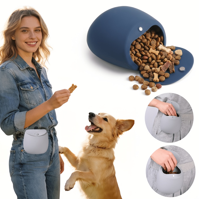 Food Snacks For Hiking - Silicone Dog Training Treat Pouch Magnetic