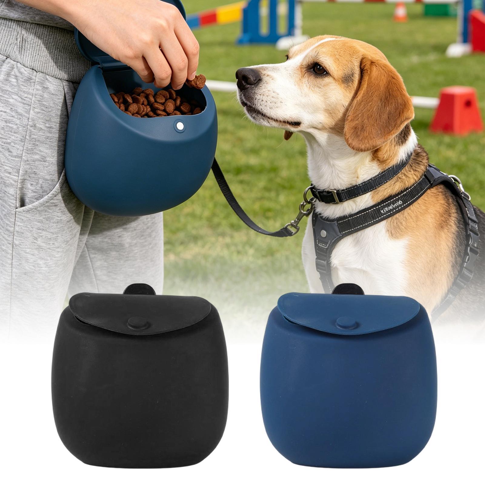 Food Snacks For Hiking - Dog Training Treat Pouch Silicone Food