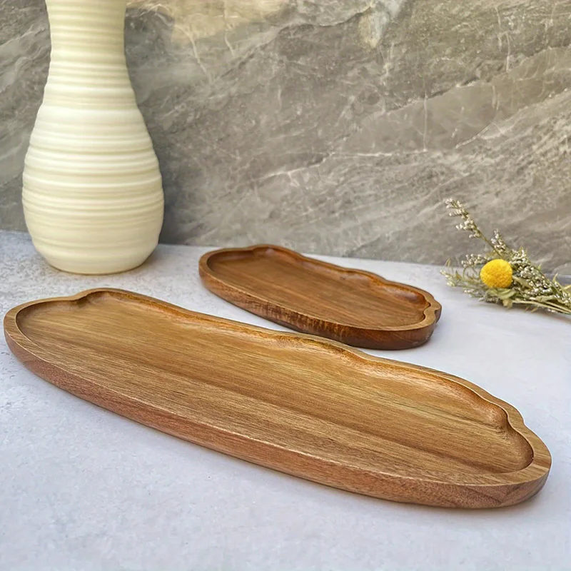 Food Snacks Candy - Japanese Style Wooden Tea Coffee Tray