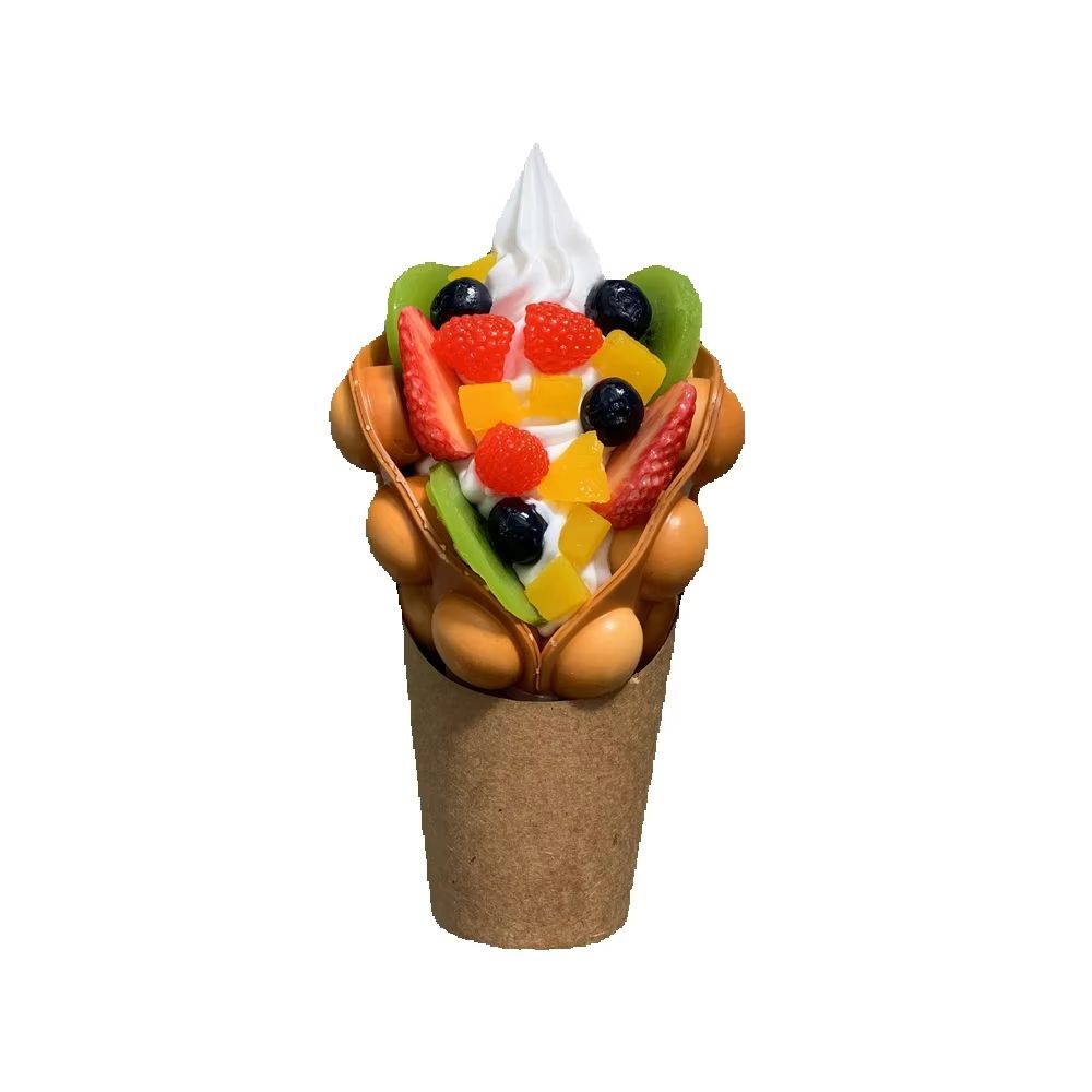 Food Snacks Order - Ice Cream Bubble Waffle Model Series