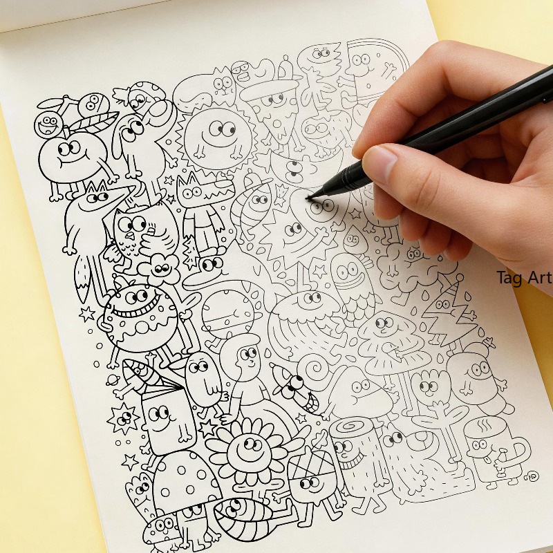Anxious Relief Hand Picture Bo - Food And Snacks Coloring Book Bold And Easy review and price