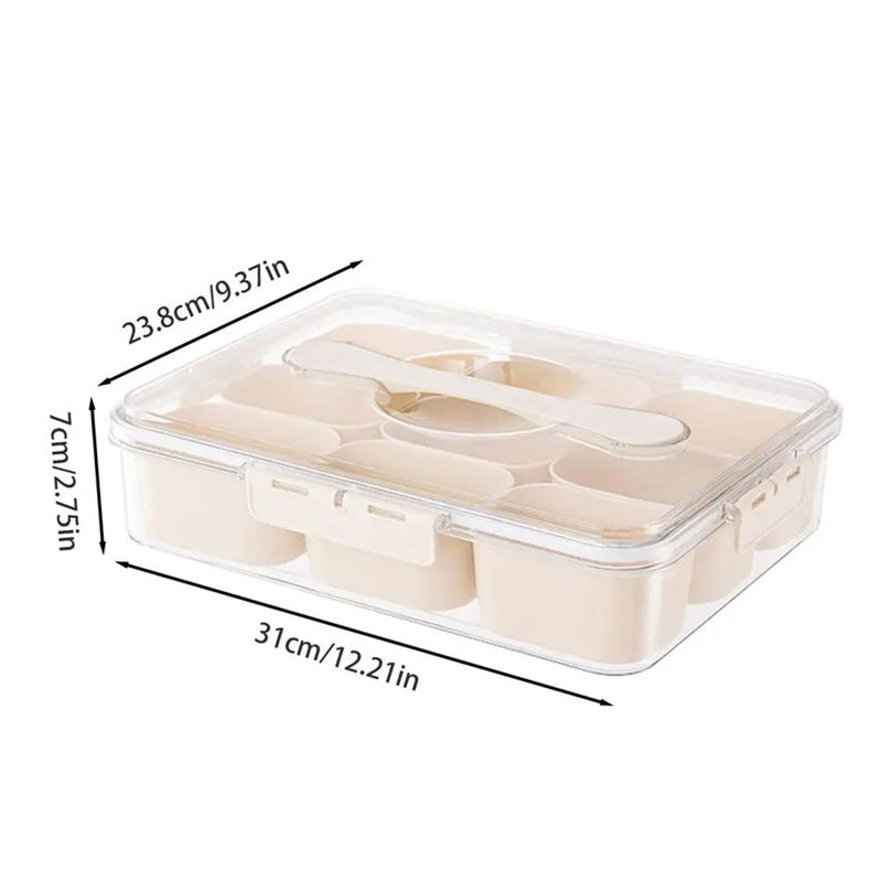9 Compartments Divided Serving - Food Snacks Candy review and price