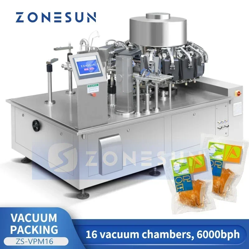 ZONESUN ZS-VPM16 Rotary Vacuum - Food In Snacks review and price
