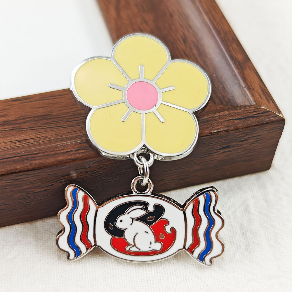 White Rabbit Candy Enamel Pin  - Food Snacks Candy review and price