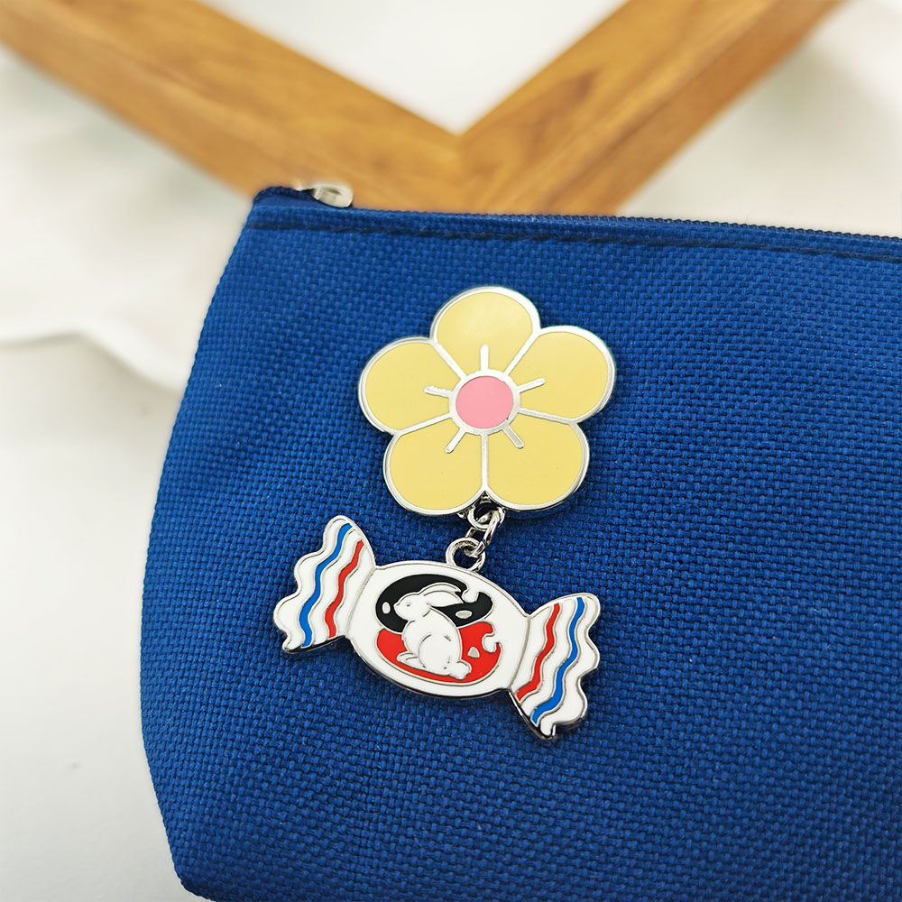 White Rabbit Candy Enamel Pin  - Food Snacks Candy review and price