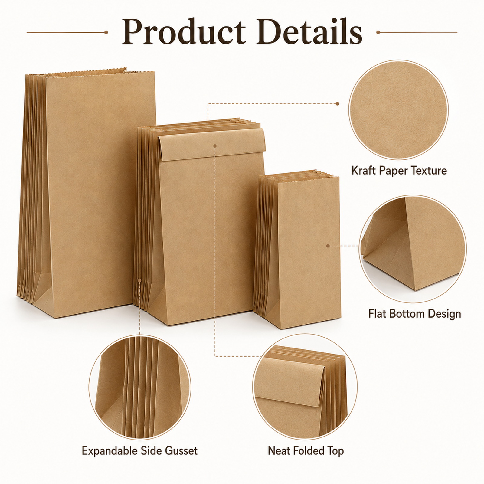 10-30Pcs Eco-Friendly Kraft Br - Food Day Snacks review and price
