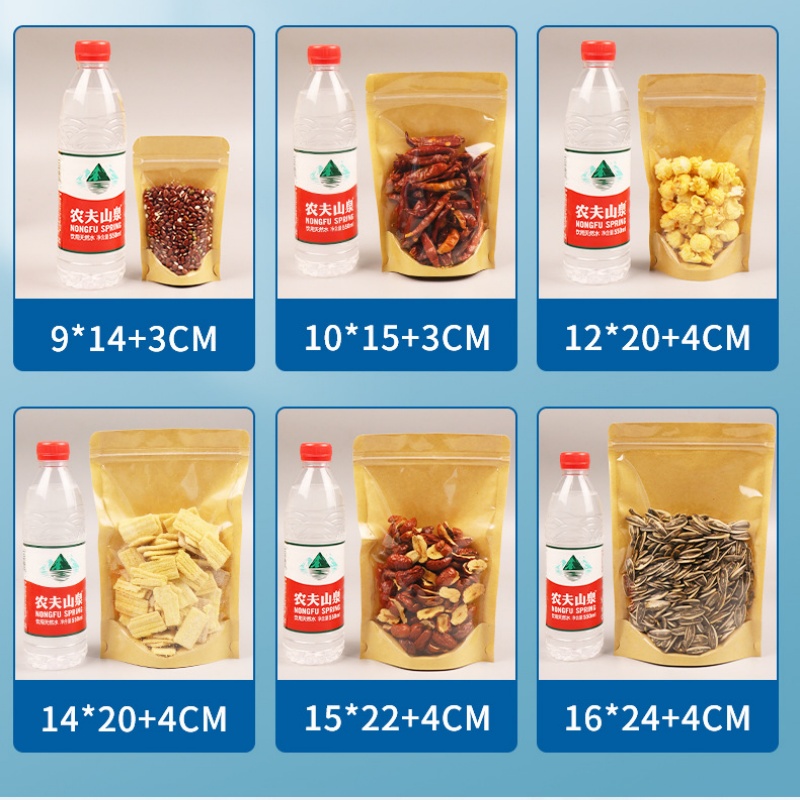 100PCS Clear Front Stand Up Kr - Food Day Snacks review and price