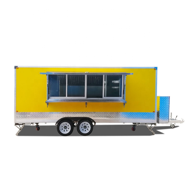 Square Type Food Trailer Custo - Food Energy Snacks review and price