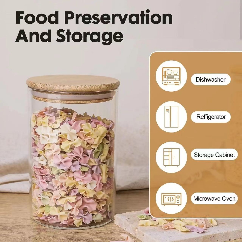 Glass Food Storage Tank with M - Food Snacks Candy review and price