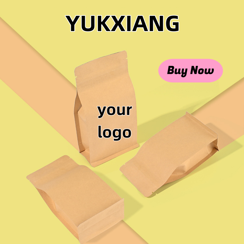 Custom Logo Kraft Paper Alumin - Food Snacks Logos review and price