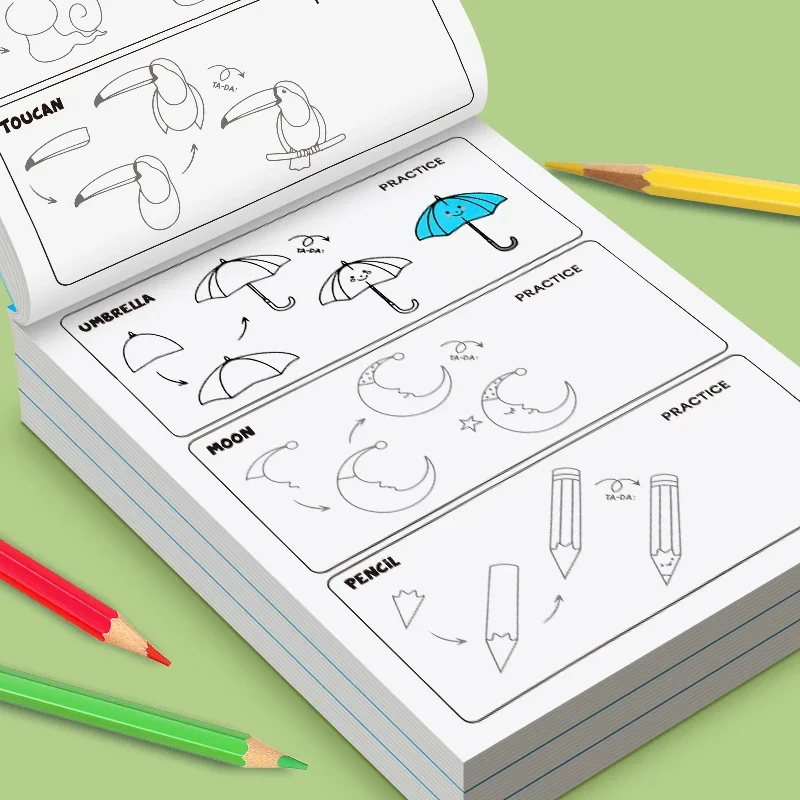 32 Pages Easy Step Drawing Col - Food And Snacks Coloring Book Bold And Easy review and price