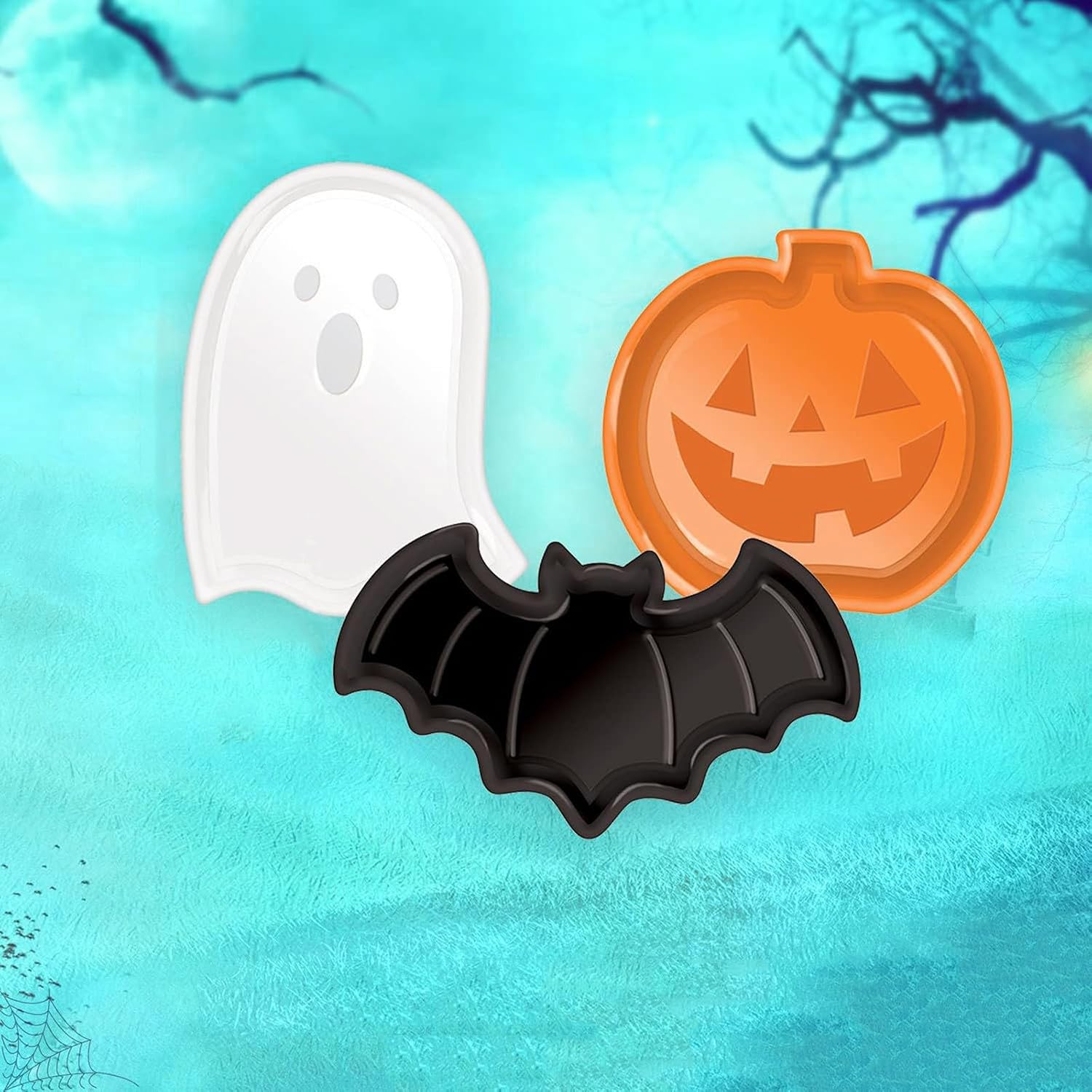 Reusable Halloween Plates Set  - Food Snacks Candy review and price