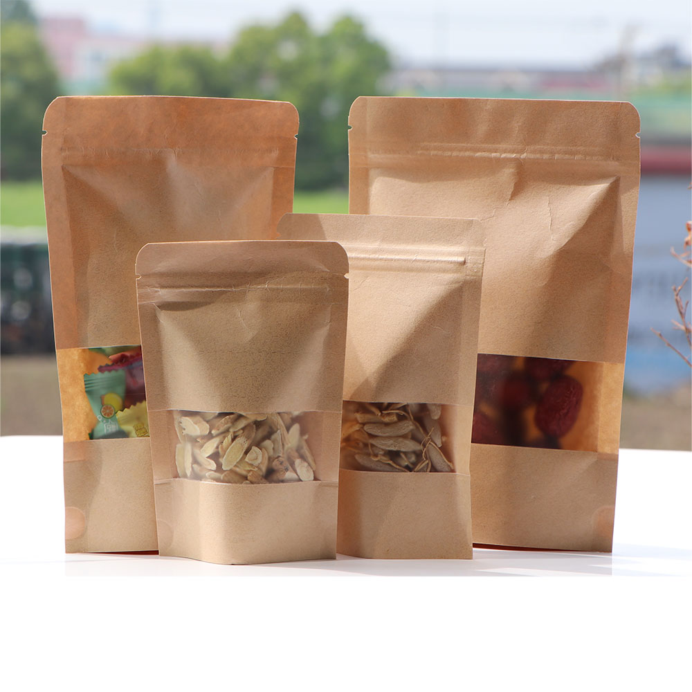 Kraft Paper Zip Lock Bags with - Food Day Snacks review and price