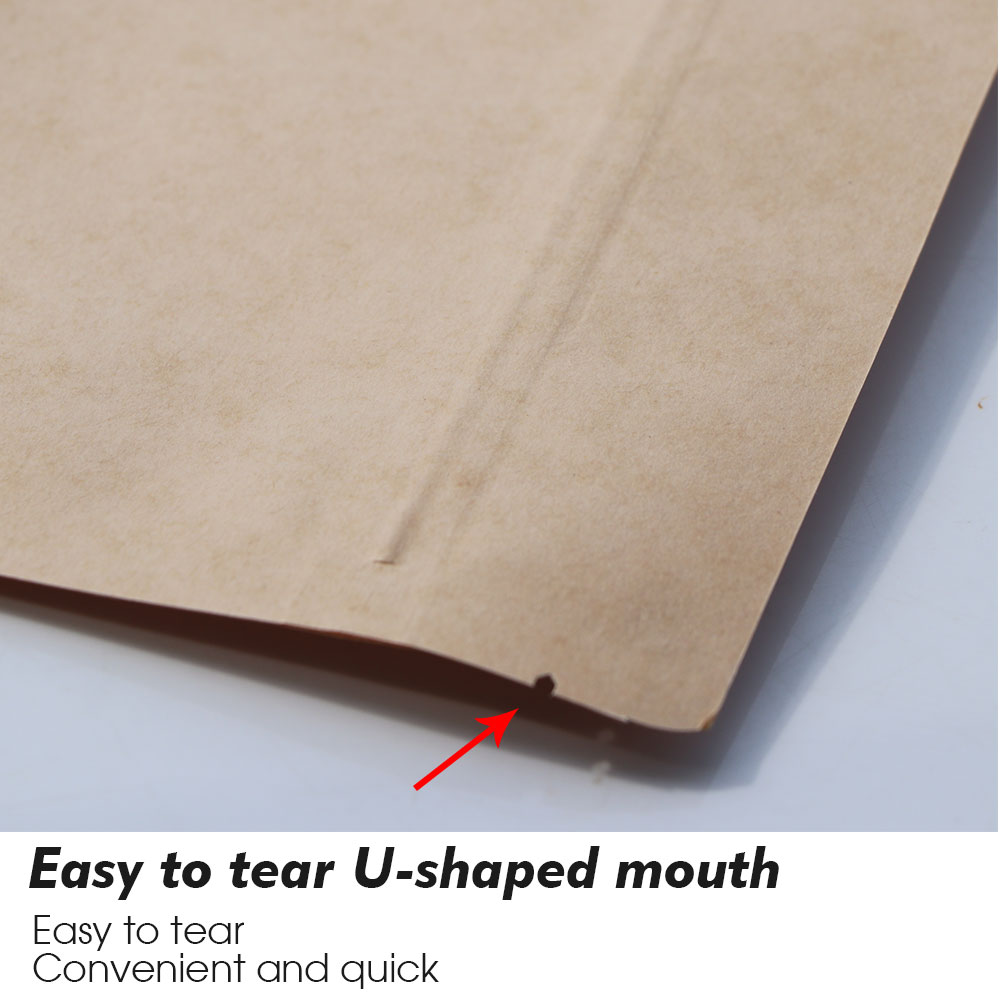 Kraft Paper Zip Lock Bags with - Food Day Snacks review and price
