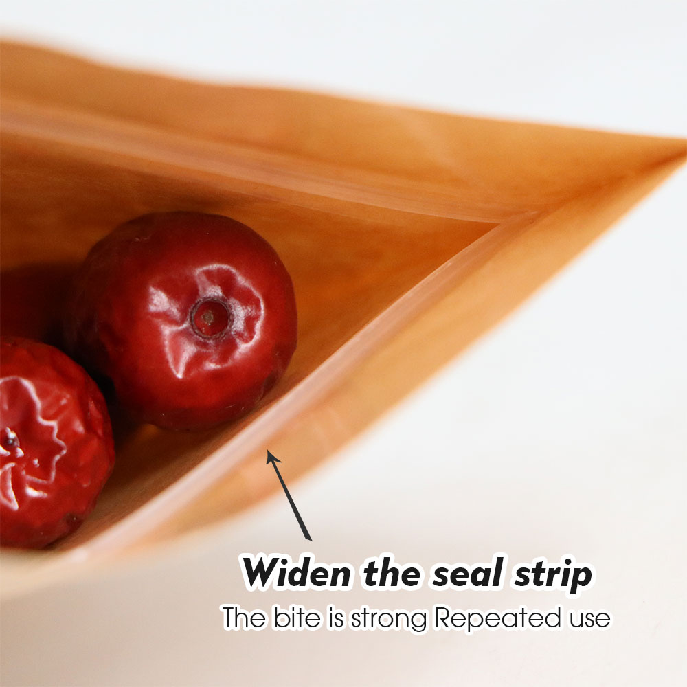 Kraft Paper Zip Lock Bags with - Food Day Snacks review and price