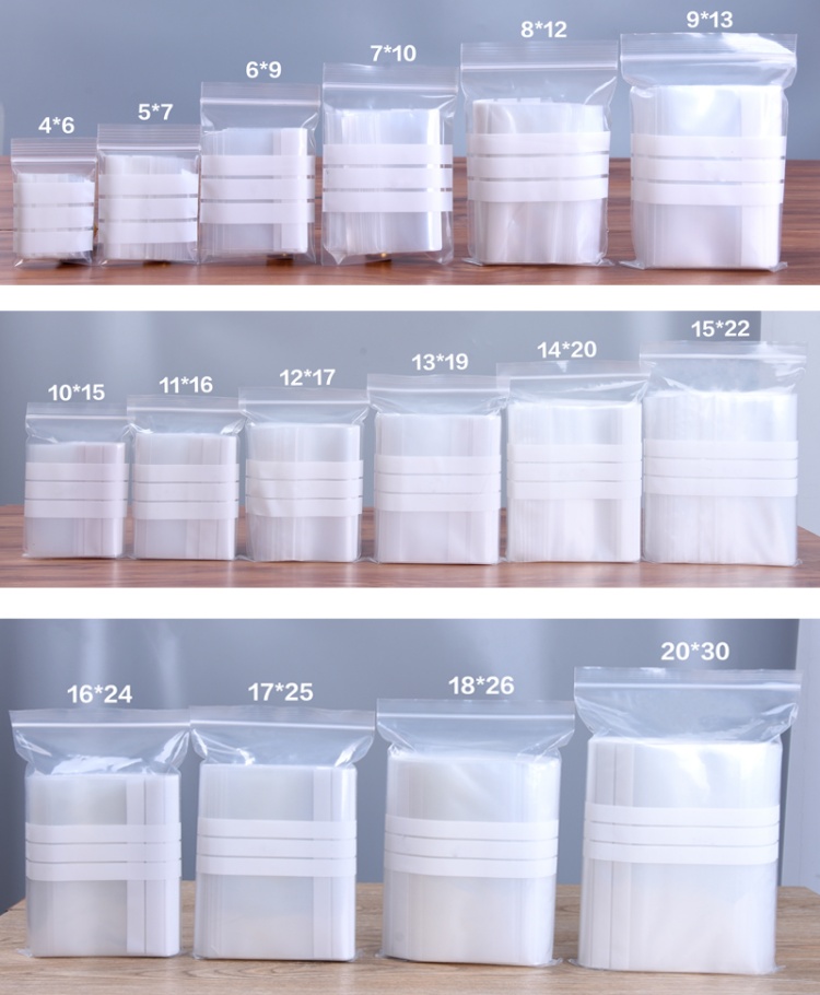 200PCS PE Clear Plastic Writin - Food Snacks Logos review and price
