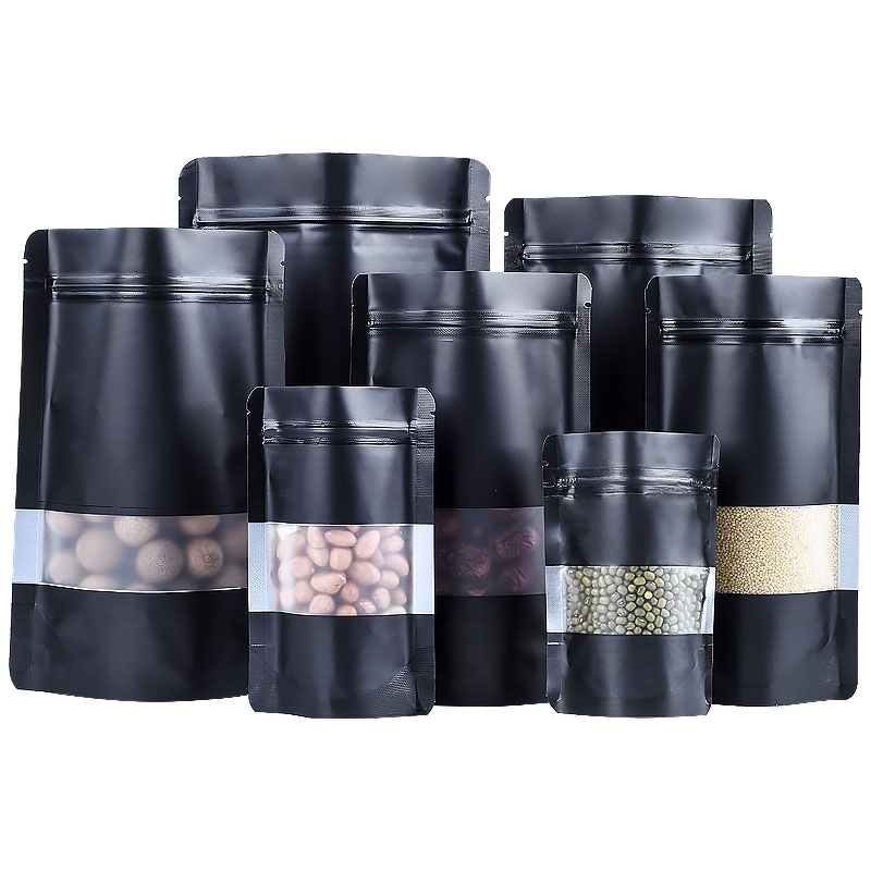 100PCS Stand-up Matte Black Al - Food Day Snacks review and price