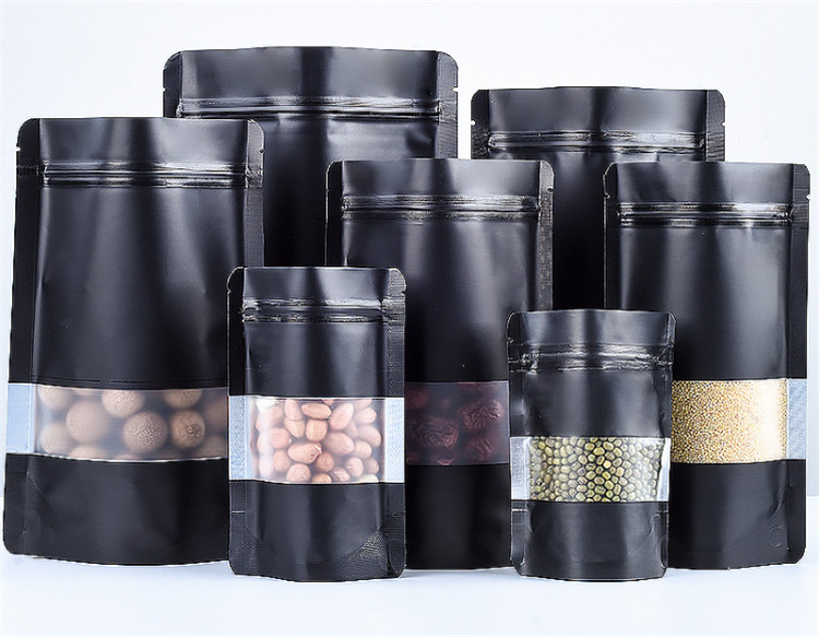 100PCS Stand-up Matte Black Al - Food Day Snacks review and price