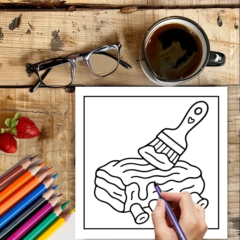 Comfort Food Coloring Book for - Food And Snacks Coloring Book Bold And Easy review and price