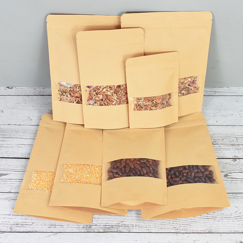 20/50pcs Kraft Paper Zip Lock  - Food Snacks Candy review and price