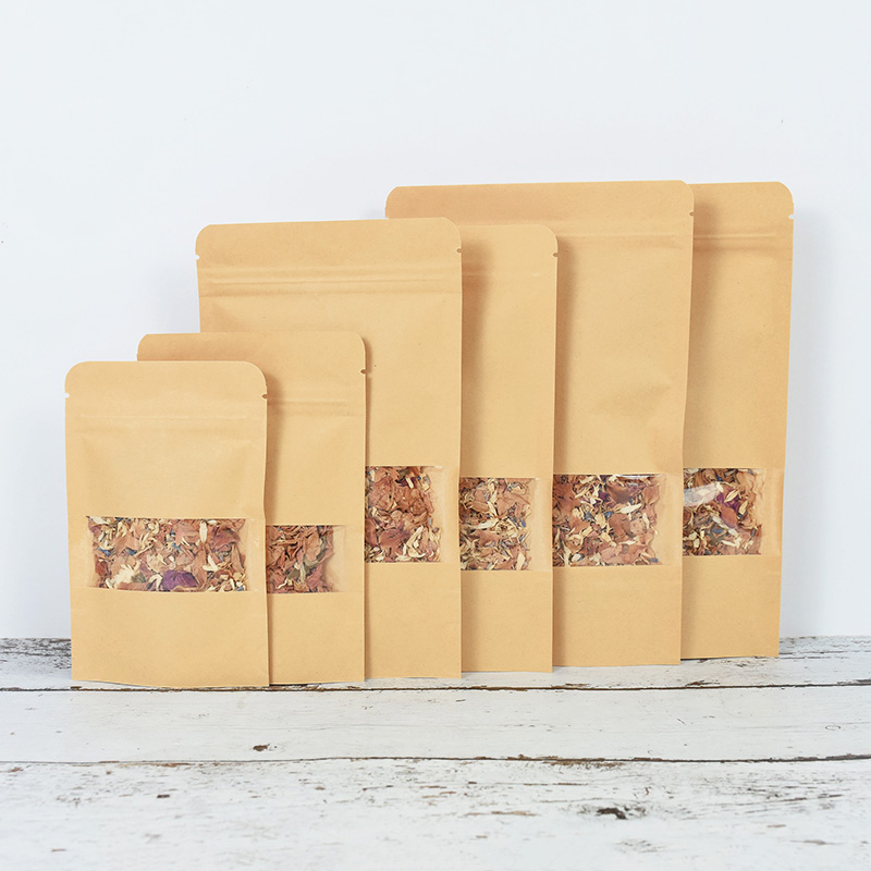 20/50pcs Kraft Paper Zip Lock  - Food Snacks Candy review and price