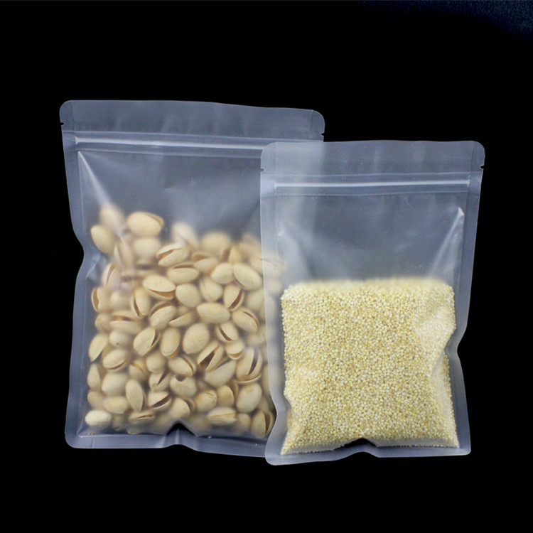 100PCS Frosted Plastic Ziplock - Food Snacks Logos review and price