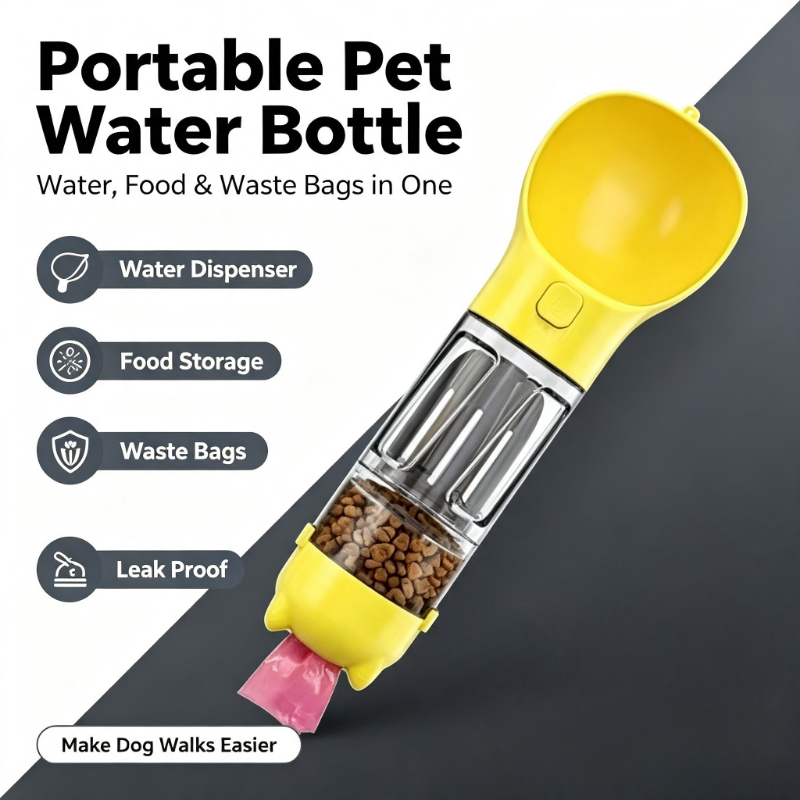 Portable 4-in-1 Pet Water Bott - Food Snacks For Hiking review and price