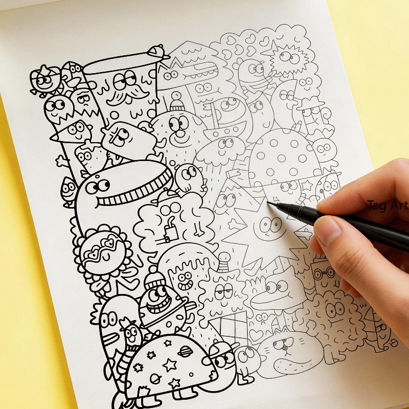 Anxious Relief Hand Picture Bo - Food And Snacks Coloring Book Bold And Easy review and price