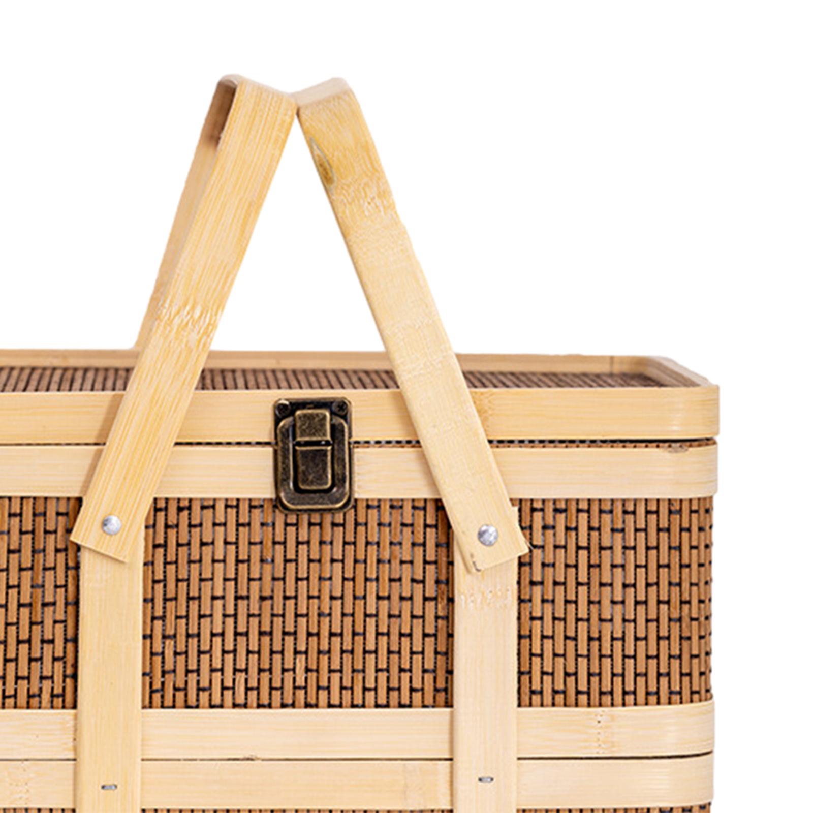 Woven Picnic Basket,Food Stora - Food Snacks Hamper review and price