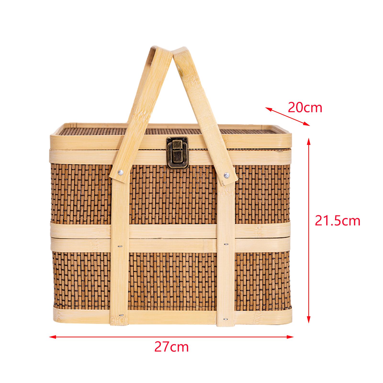 Woven Picnic Basket,Food Stora - Food Snacks Hamper review and price