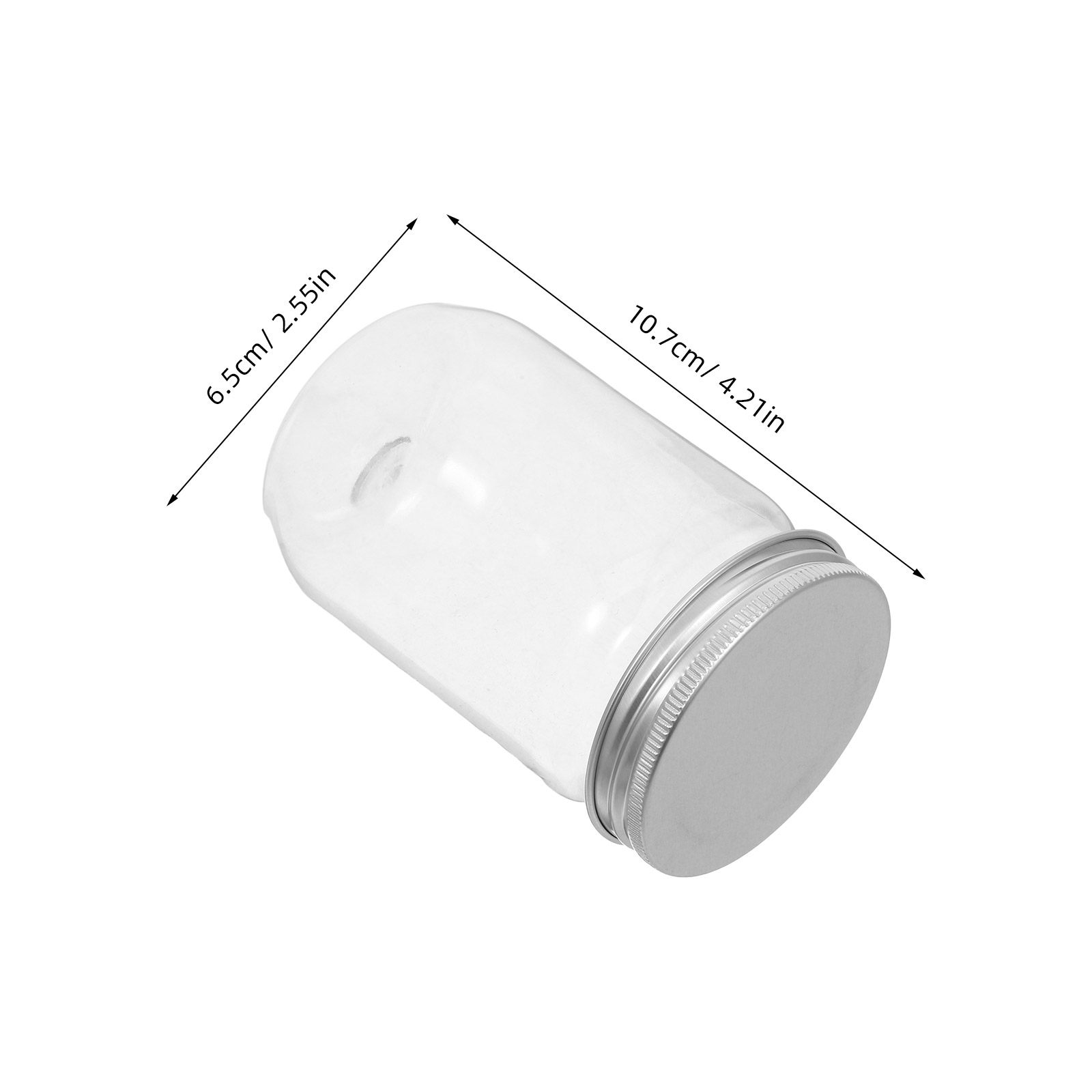 6Pcs Clear Plastic Mason Jars  - Food In Snacks review and price