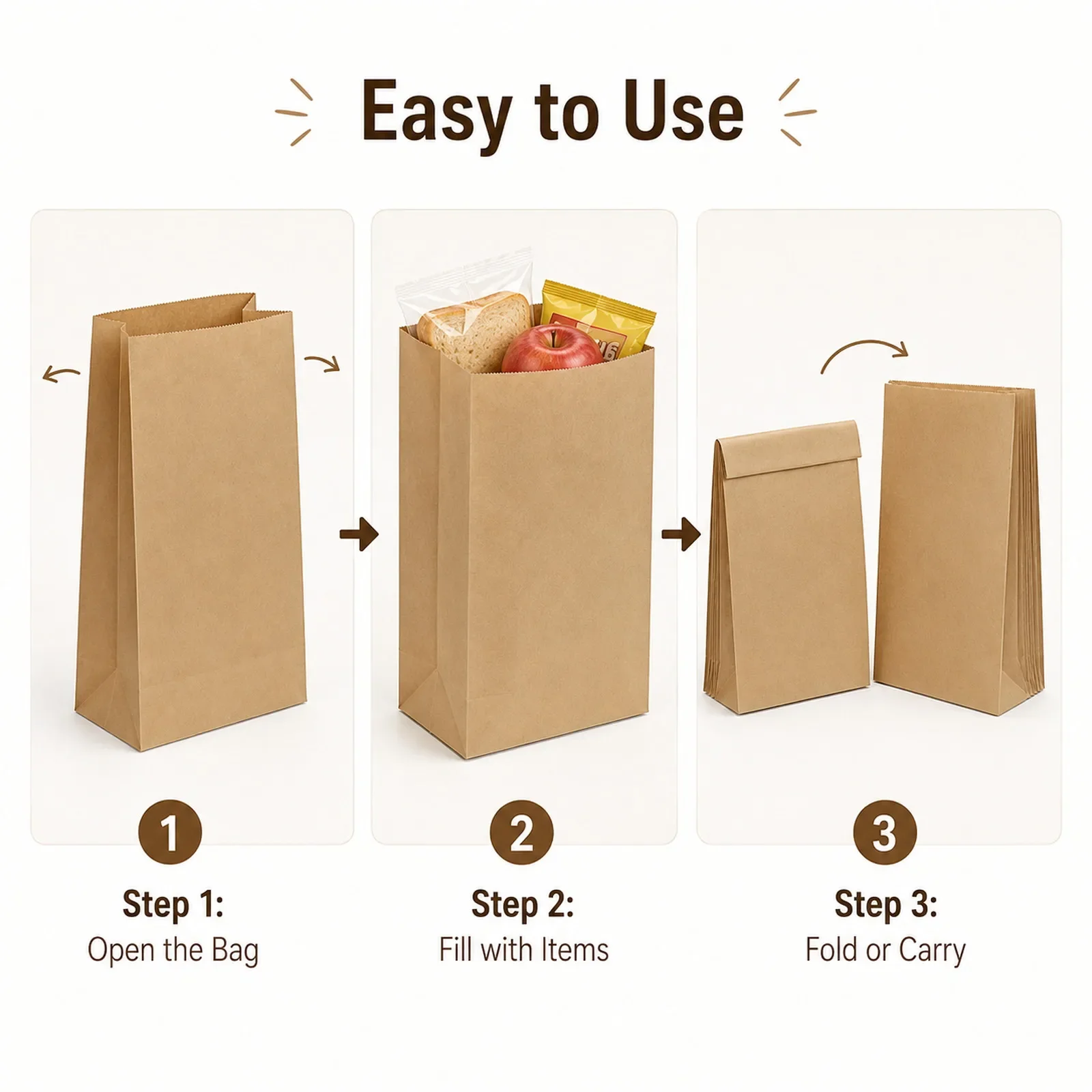 10-30Pcs Small Brown Kraft Pap - Food Snacks Candy review and price