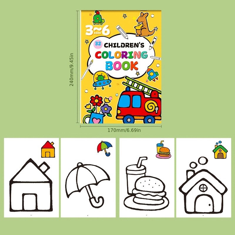 Children's Drawing Book, Conta - Food And Snacks Coloring Book Bold And Easy review and price