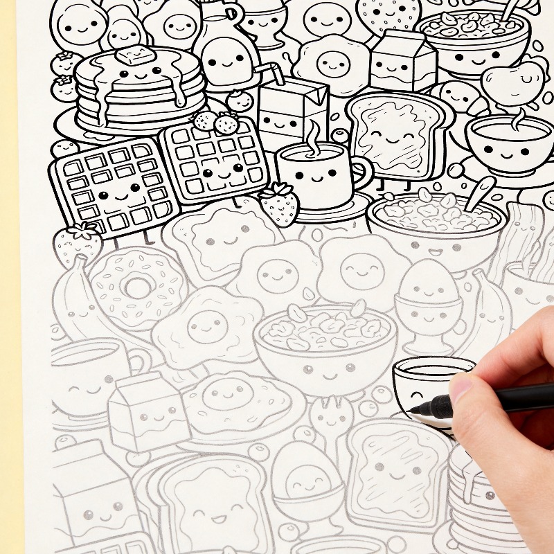 An Adult Decompression and Med - Food And Snacks Coloring Book Bold And Easy review and price